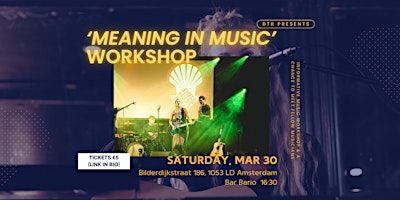 Imagen principal de ‘MEANING IN MUSIC’   WORKSHOP