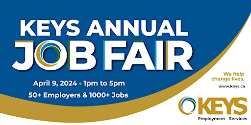 Image principale de KEYS Annual Job Fair 2024 - Job Seeker Registration