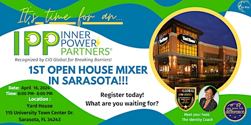 Hauptbild für IPP® 1st Open House Mixer in Sarasota for Professionals!