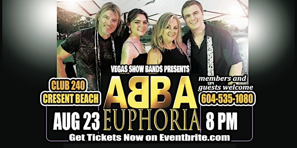 ABBA EUPHORIA is a Tribute To ABBA touring Florida, Texas, Utah, and Canada