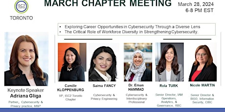 ISC2 Toronto Chapter: March 2024 Monthly Meeting