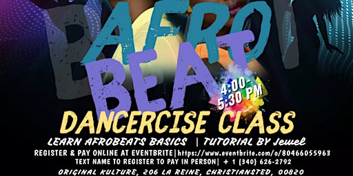 Primaire afbeelding van AfroBeat Dancercise Class (Sundays)