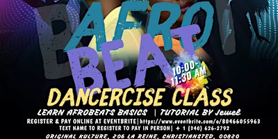 AfroBeat Dancercise Class (Saturdays) primary image