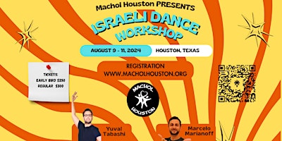 Machol Houston - Israeli Dance Workshop w/Marcelo Marianoff & Yuval Tabashi primary image