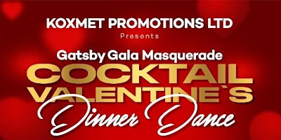 Imagem principal do evento Gatsby Gala Masquerade Cocktail Valentine's Dinner Dance