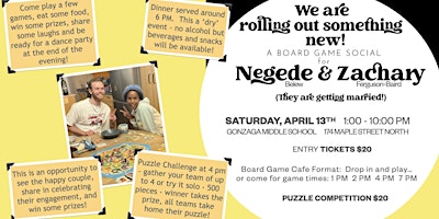 Zachary and Negede's Board Game Social primary image