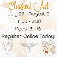 Imagem principal do evento "Classical Art" (13 - 16 yrs)- Summer Art Camp 2024