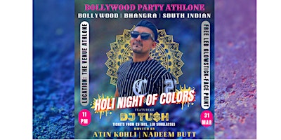 Immagine principale di Bollywood Party Athlone - Holi Night of Colors 