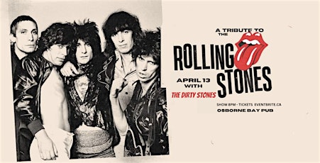 Imagem principal do evento The Dirty Stones - Rolling Stones Tribute