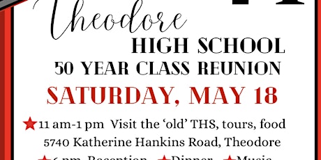 Theodore High School Class of 1974, 50 Year Class Reunion