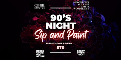Sip & Paint 90s Edition Theme primary image
