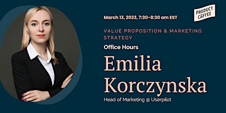 Office Hours with Emilia Korczynska primary image
