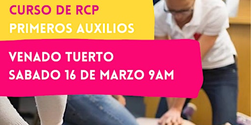 Primaire afbeelding van VENADO TUERTO - 16/03 - CURSO DE RCP Y PRIMEROS AUXILIOS