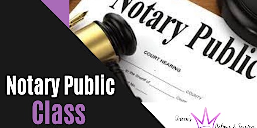 Imagem principal do evento Becoming a Notary Public Beginners Class