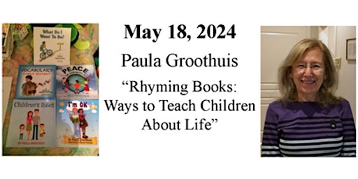 Imagem principal do evento Paula Groothuis: Rhyming Books: Ways to Teach Children About Life
