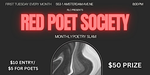 Imagem principal do evento Red Poet Society: A Monthly Poetry Slam!