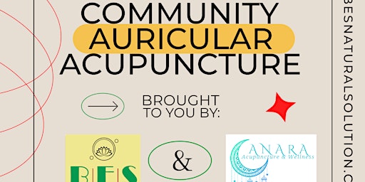 Imagem principal do evento Community Auricular Acupuncture