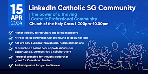 Imagem principal do evento LinkedIn Catholic SG Community (LCC) Live Preview
