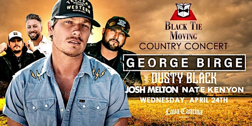 Hauptbild für Black Tie Moving Country Show Featuring George Birge & Dusty Black!