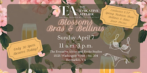 Image principale de The Evocative Atelier presents: Blossoms Bras & Bellinis