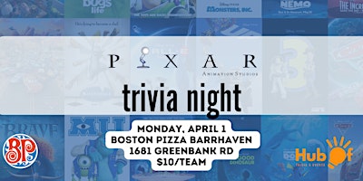 Imagen principal de PIXAR Trivia Night!  - Boston Pizza Barrhaven