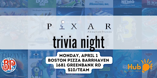 Imagen principal de PIXAR Trivia Night!  - Boston Pizza Barrhaven