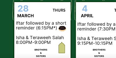 Hauptbild für Revert/New Muslim Iftar & Teraweeh- 28th March