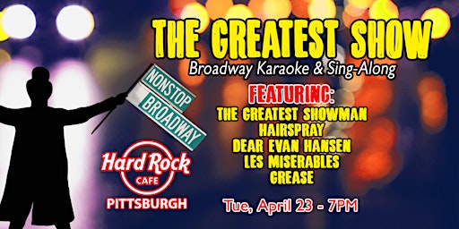 Primaire afbeelding van NonStop Broadway's The Greatest Show Broadway Karaoke & Sing-Along