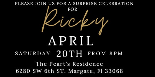 Image principale de Ricky 60TH Surprise Birthday Celebration