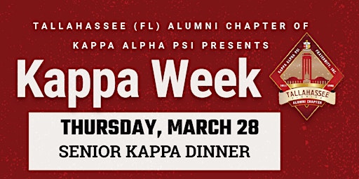 Senior Kappa Dinner (Brothers Only) primary image