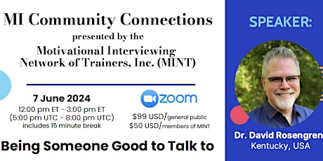 MI Community Connections:  Being Someone Good to Talk to