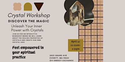 Imagem principal do evento Discover the Magic - Crystal Workshop