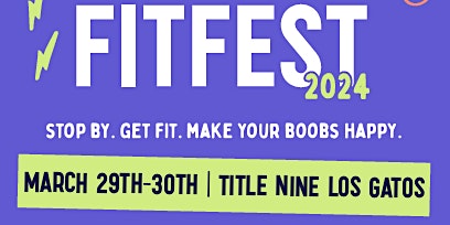 Bra FitFest - Title Nine, Los Gatos - March 29th and March 30th primary image