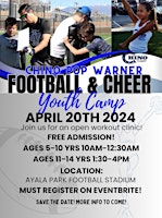 Imagem principal do evento Chino Pop Warner Youth Football & Cheer Clinic
