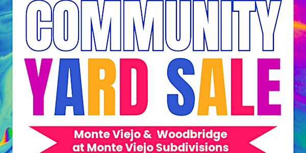 Monte Viejo Community Yard Sale