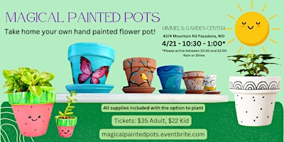 Primaire afbeelding van 4/21- Magical Painted Pots @ Himmel's Garden Center