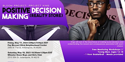 Project King Indy: Positive Decision Making (Reality Store) primary image