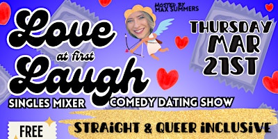 Imagen principal de Love at First Laugh @ Common Market Southend- SINGLES MIXER + COMEDY SHOW