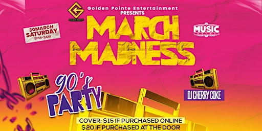 Imagem principal do evento March Madness  90's Party