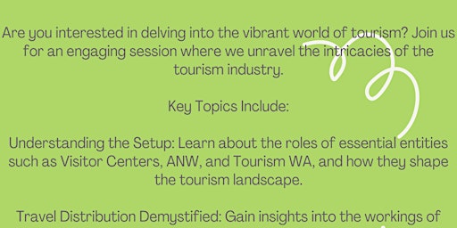 Image principale de Introduction to the Tourism Industry