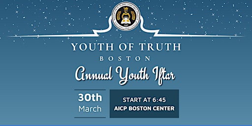 Primaire afbeelding van AICP's Annual Youth Iftar - Boston