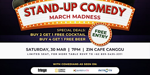 FREE Stand-Up Comedy Show at ZIN Canggu Bali primary image