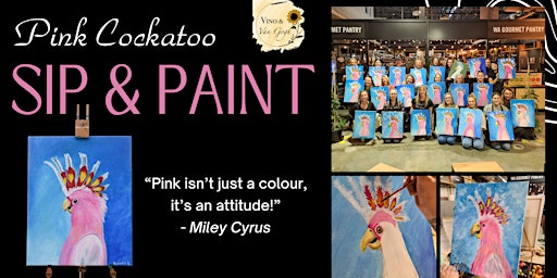 Primaire afbeelding van Sip & Paint: Pink Cockatoo