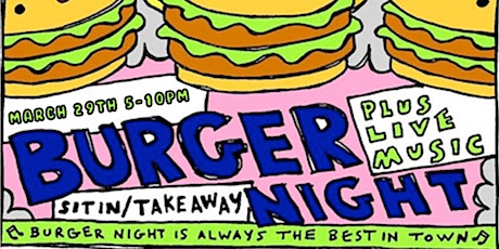 Burger night at Potarch Cafe