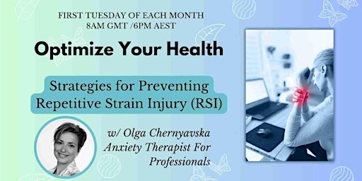 Image principale de Strategies For Preventing Repetitive Strain Injury (RSI)