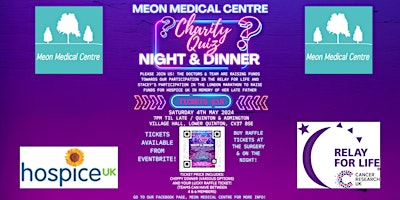 Imagem principal de Meon Medical Centre Charity Quiz Night With Dinner And Raffle