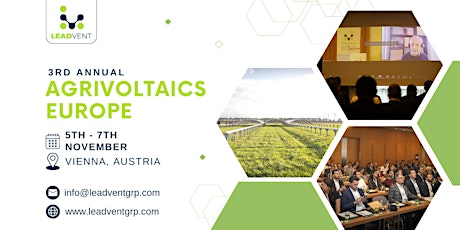 3rd Annual AgriVoltaics Europe
