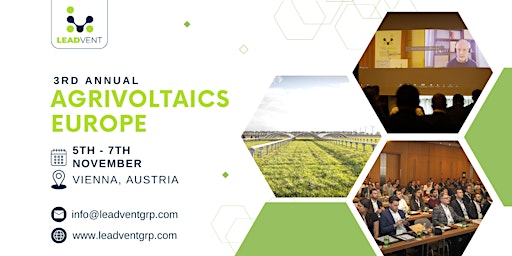 Imagem principal do evento 3rd Annual AgriVoltaics Europe