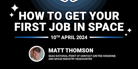 How to get your first job in Space