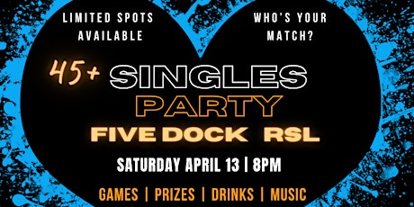 45+ Singles Party - Five Dock RSL